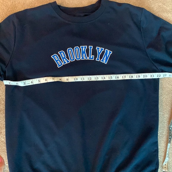 Men’s navy ling sleeve top - Picture 2 of 6